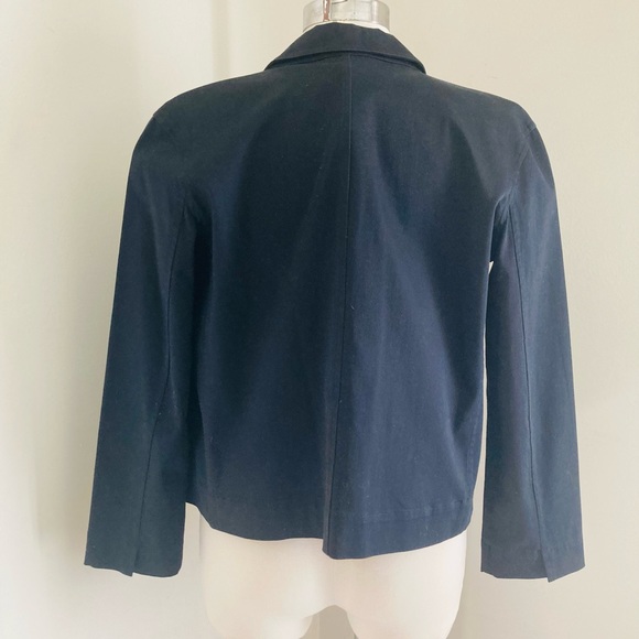 Women's Talbots Petites Button Front Stretch Cropped Jacket - Picture 5 of 7